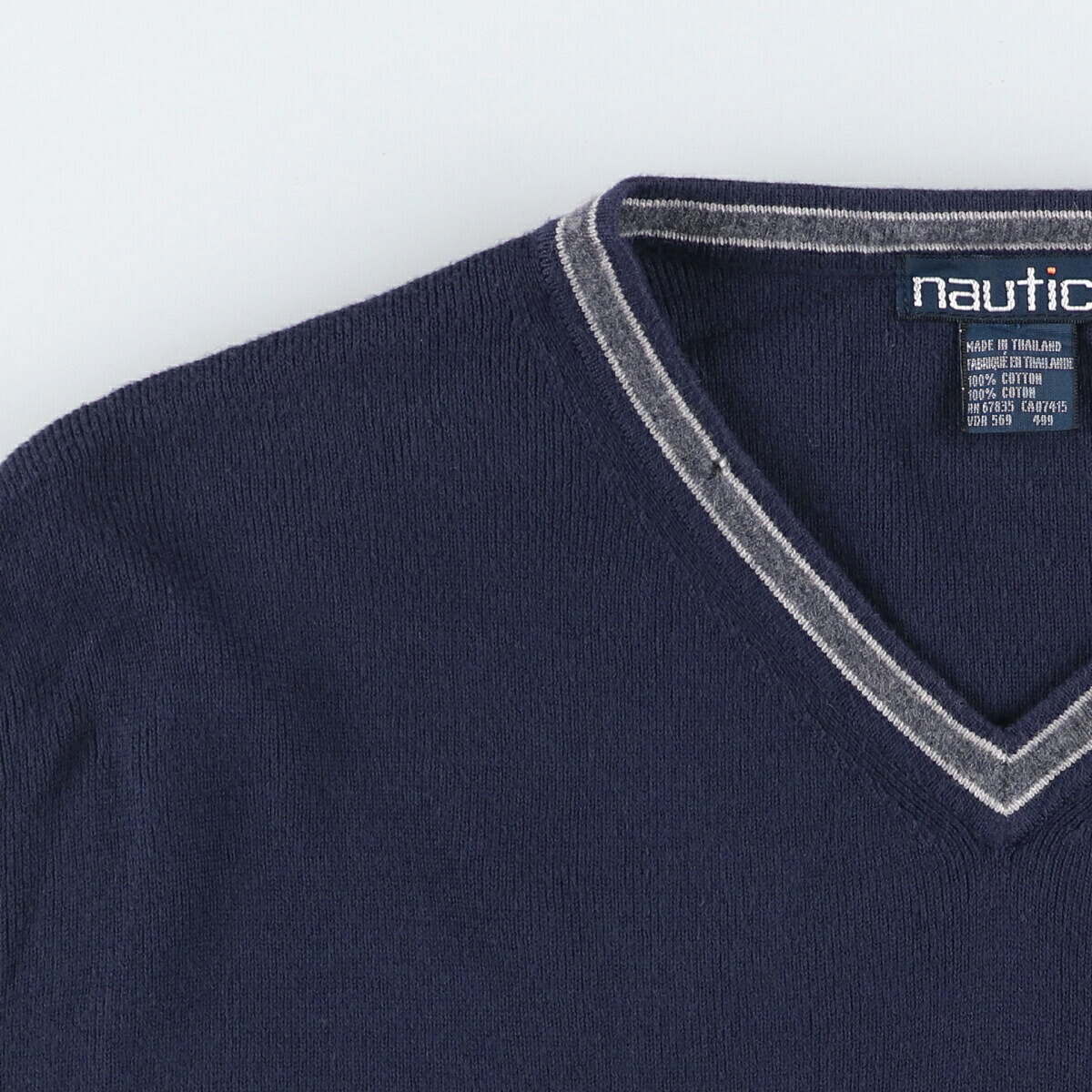 NAUTICA/ノーティカ Vネック コットンニットベスト