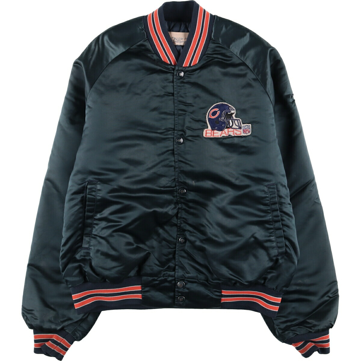 Chalk Line/チョークライン NFL CHICAGO BEARS シカゴベアーズ ナイロンスタジャン アワードジャケット バーシティジャケット