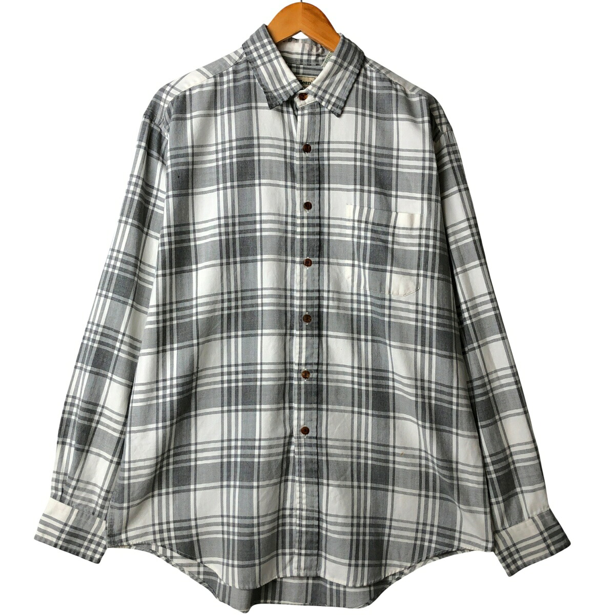 L.L.Bean/エルエルビーン 長袖 コットンチェックシャツ