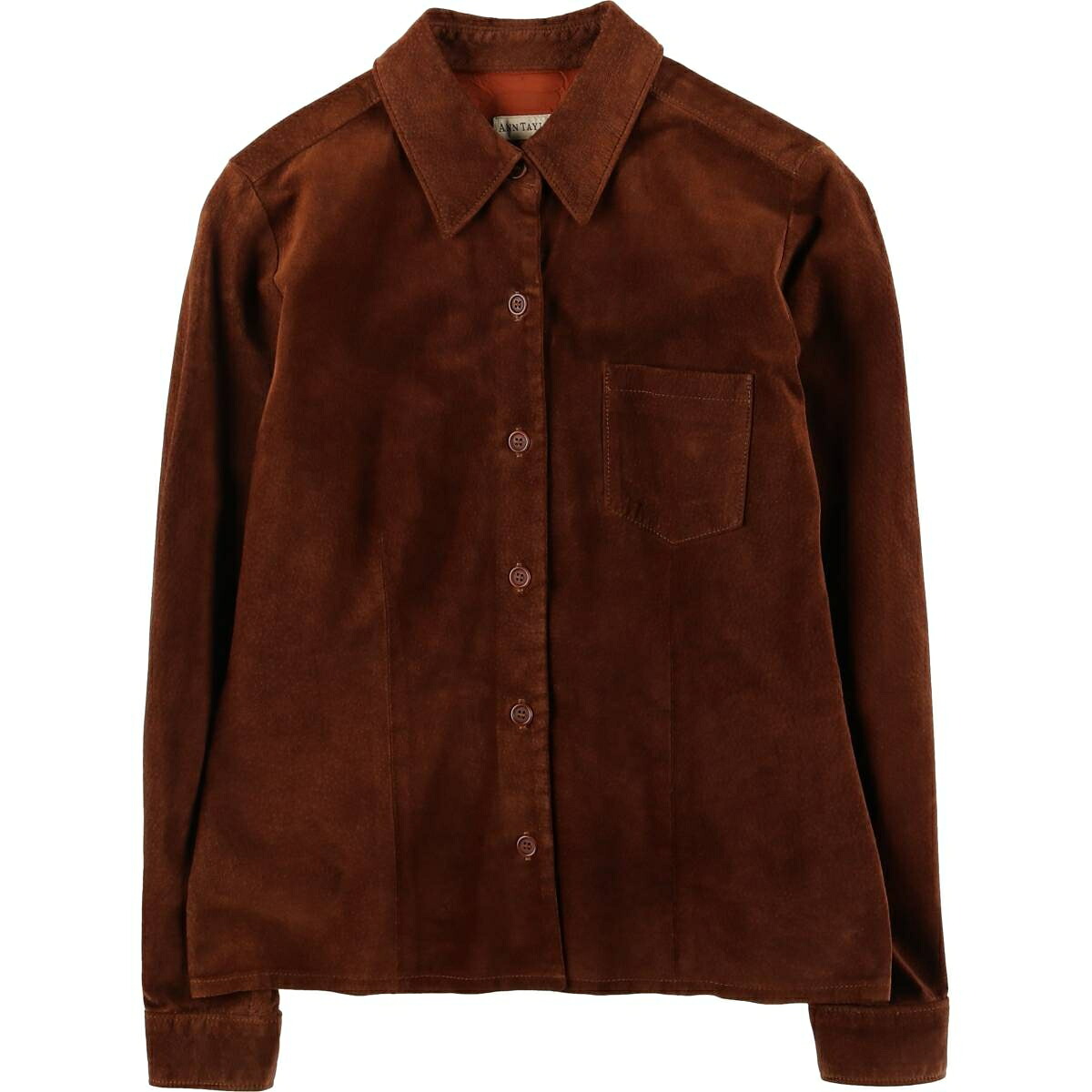 ANN TAYLOR 長袖 レザーシャツ