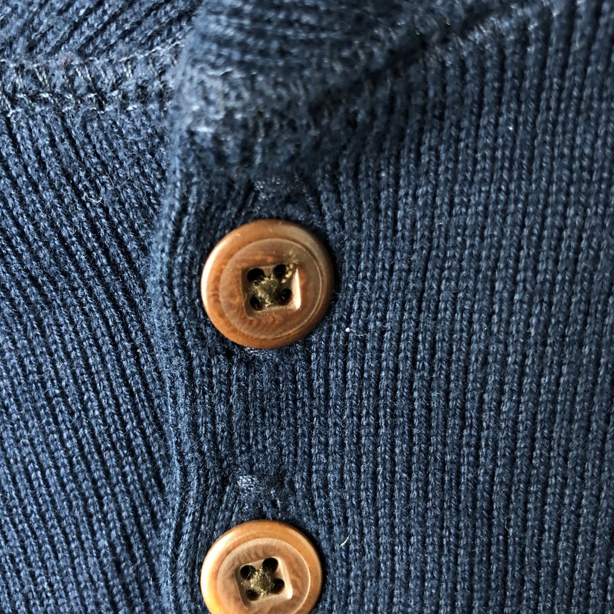 LANDS'END/ランズエンド コットンニットハーフボタンセーター
