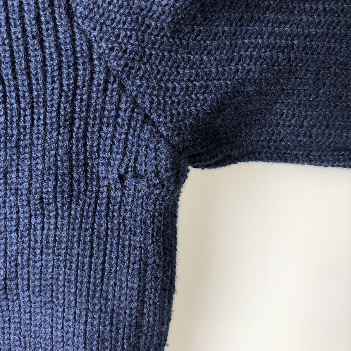 LANDS'END/ランズエンド コットンニットハーフボタンセーター