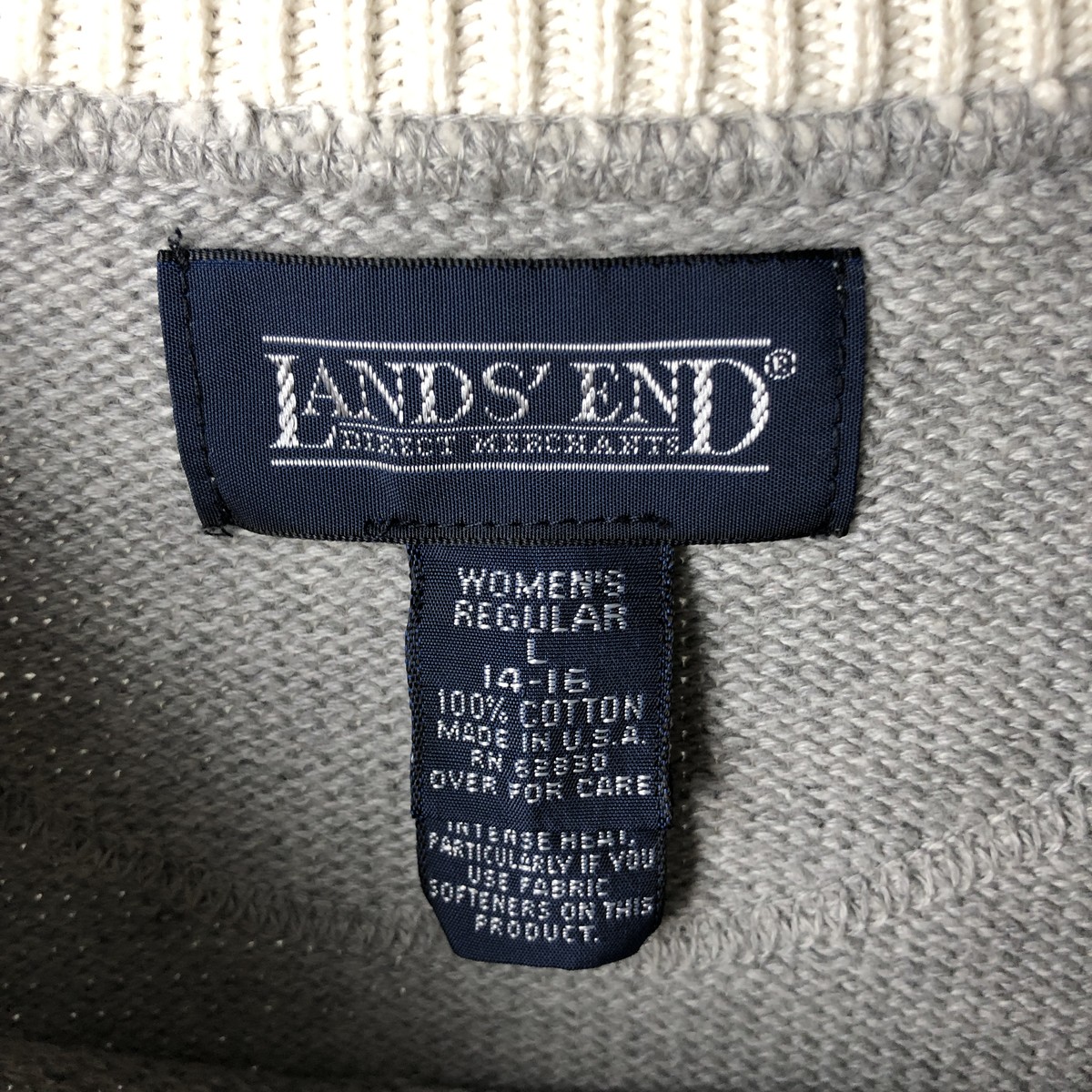LANDS' END/ランズエンド コットンニットセーター