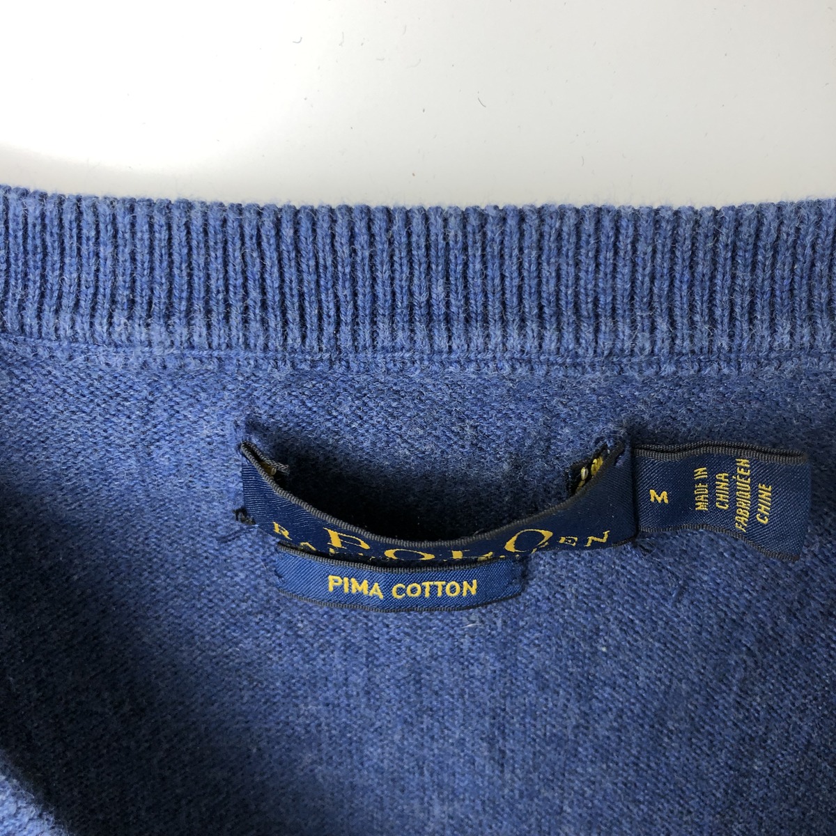 Ralph Lauren/ラルフローレン POLO RALPH LAUREN Vネック コットンニットセーター