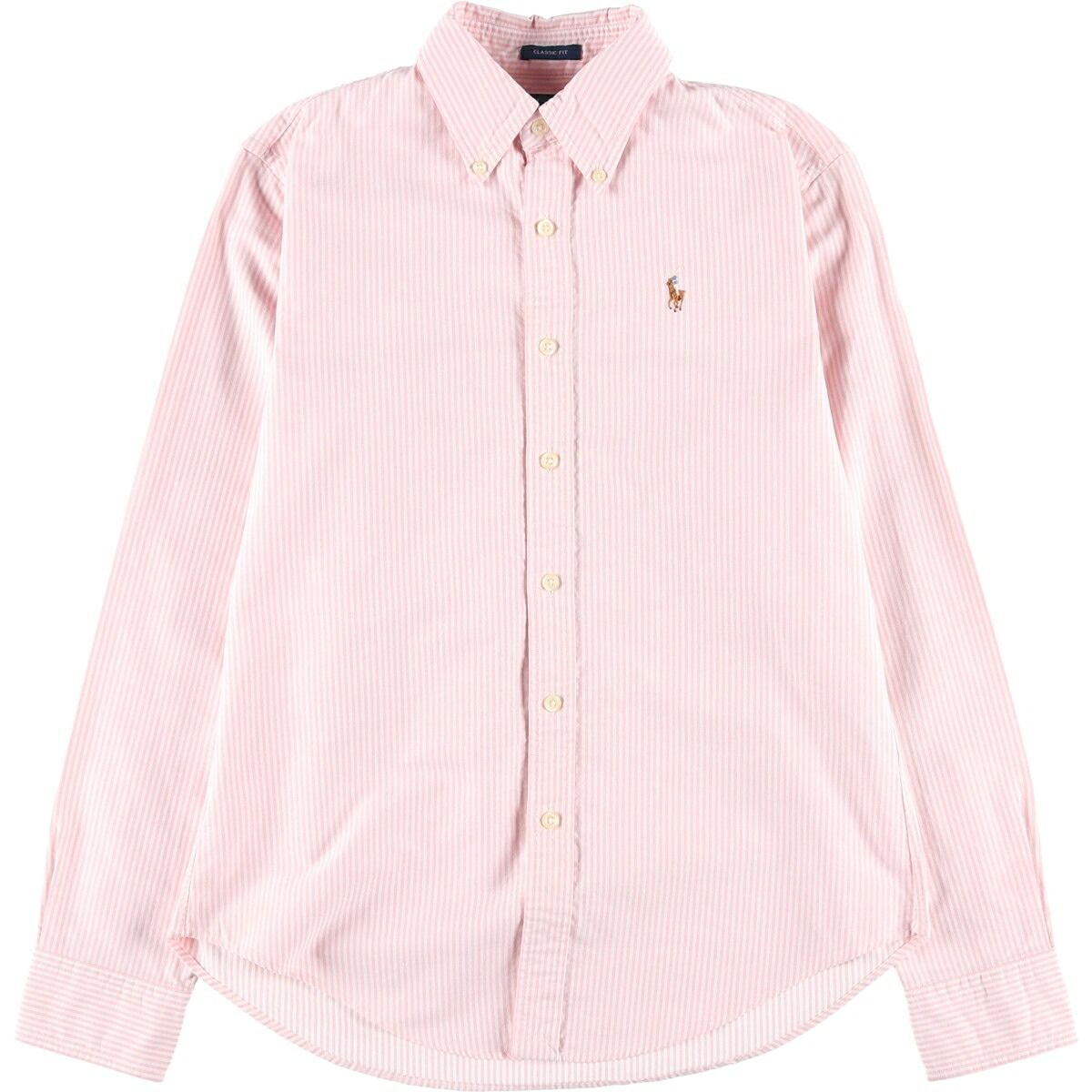 Ralph Lauren/ラルフローレン CLASSIC FIT クラシックフィット 長袖 ボタンダウンストライプシャツ