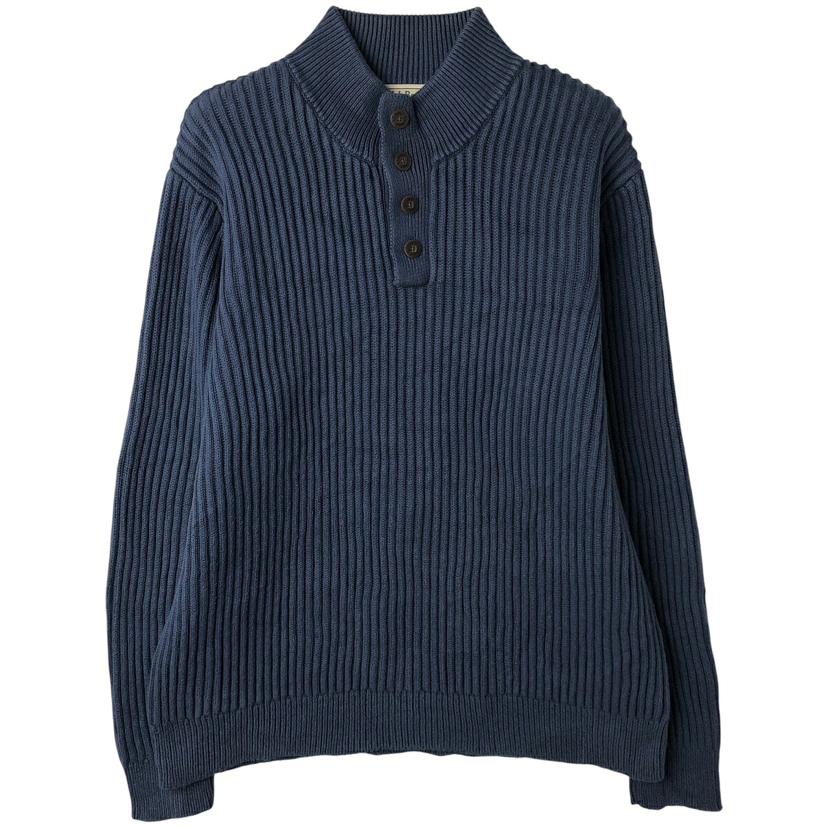 L.L.Bean/エルエルビーン コットンニットハーフボタンセーター
