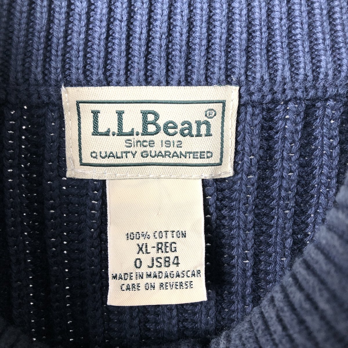 L.L.Bean/エルエルビーン コットンニットハーフボタンセーター