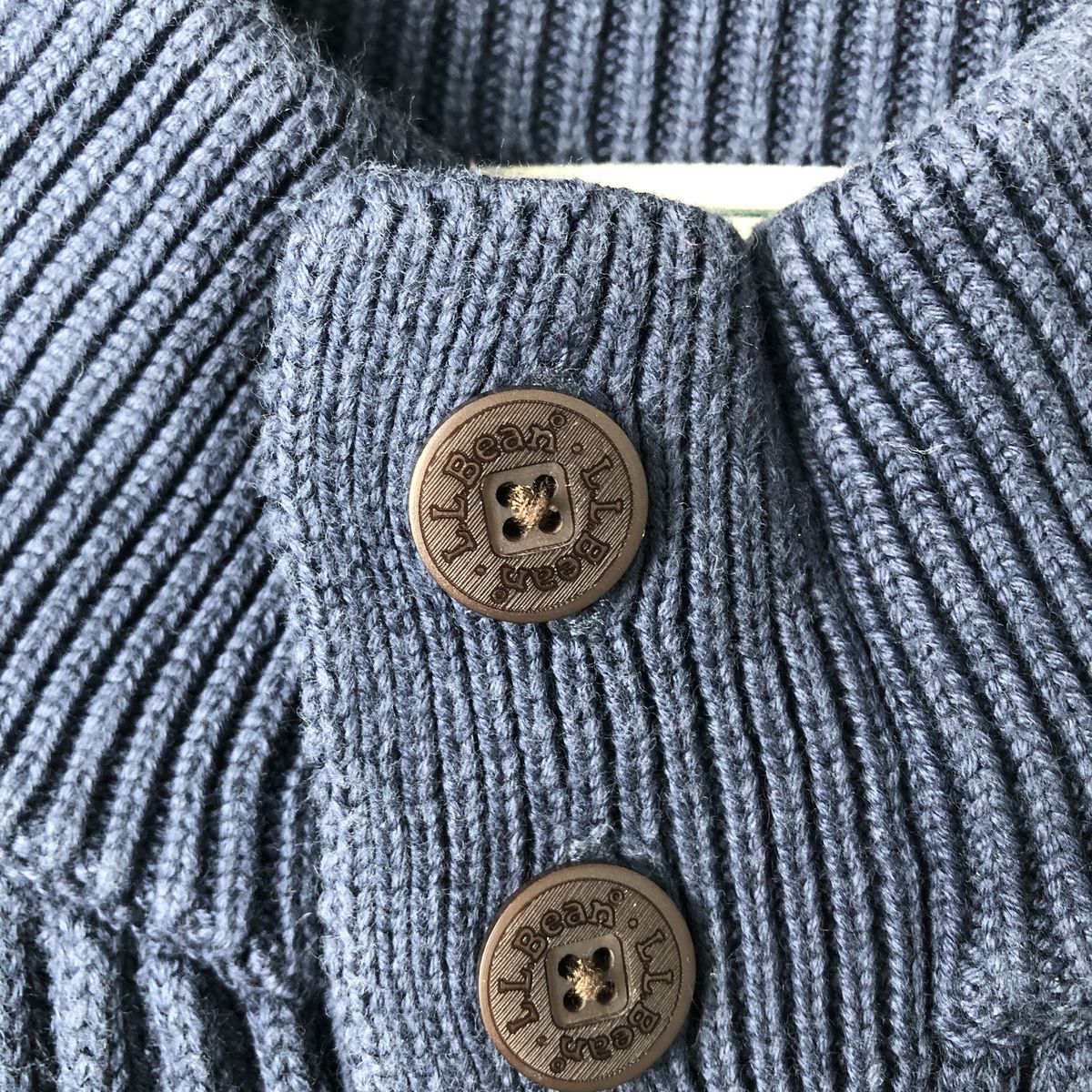 L.L.Bean/エルエルビーン コットンニットハーフボタンセーター