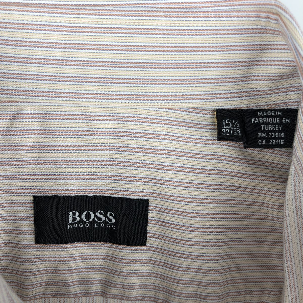 HUGO BOSS/ヒューゴボス 長袖 コットンストライプシャツ