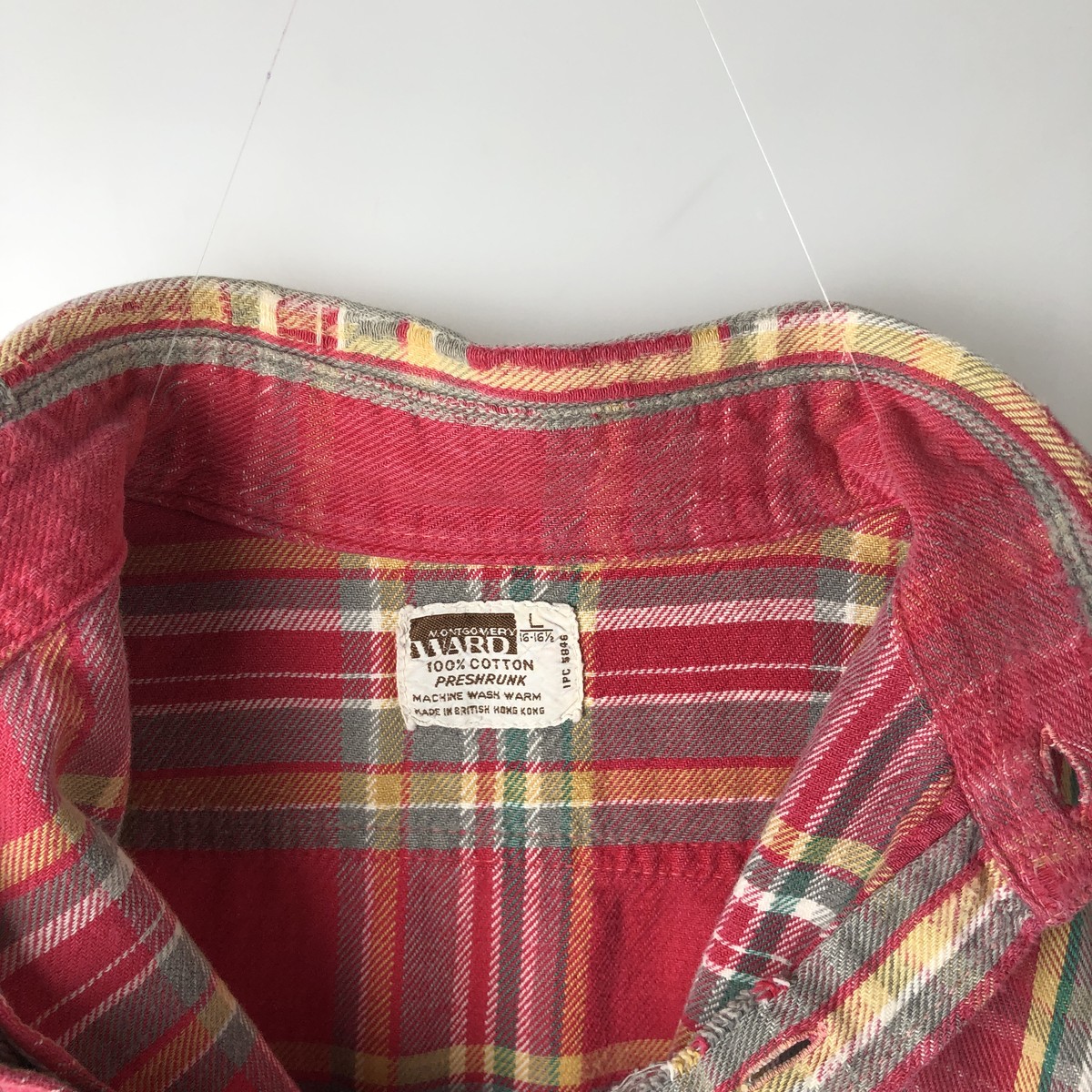Montgomery Ward/モンゴメリーワード 長袖 ライトネルチェックシャツ
