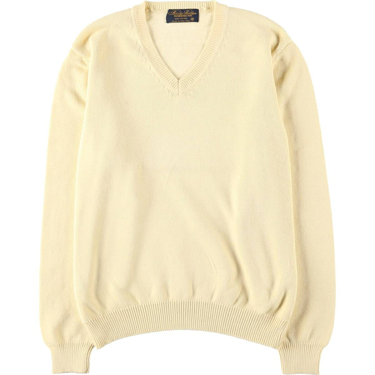 Brooks Brothers/ブルックスブラザーズ ESTABLISHED 1818 Vネック コットンニットセーター