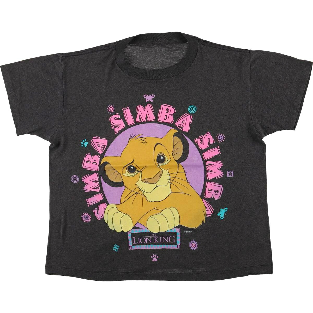 THE LION KING ライオンキング SIMBA シンバ キャラクタープリントTシャツ