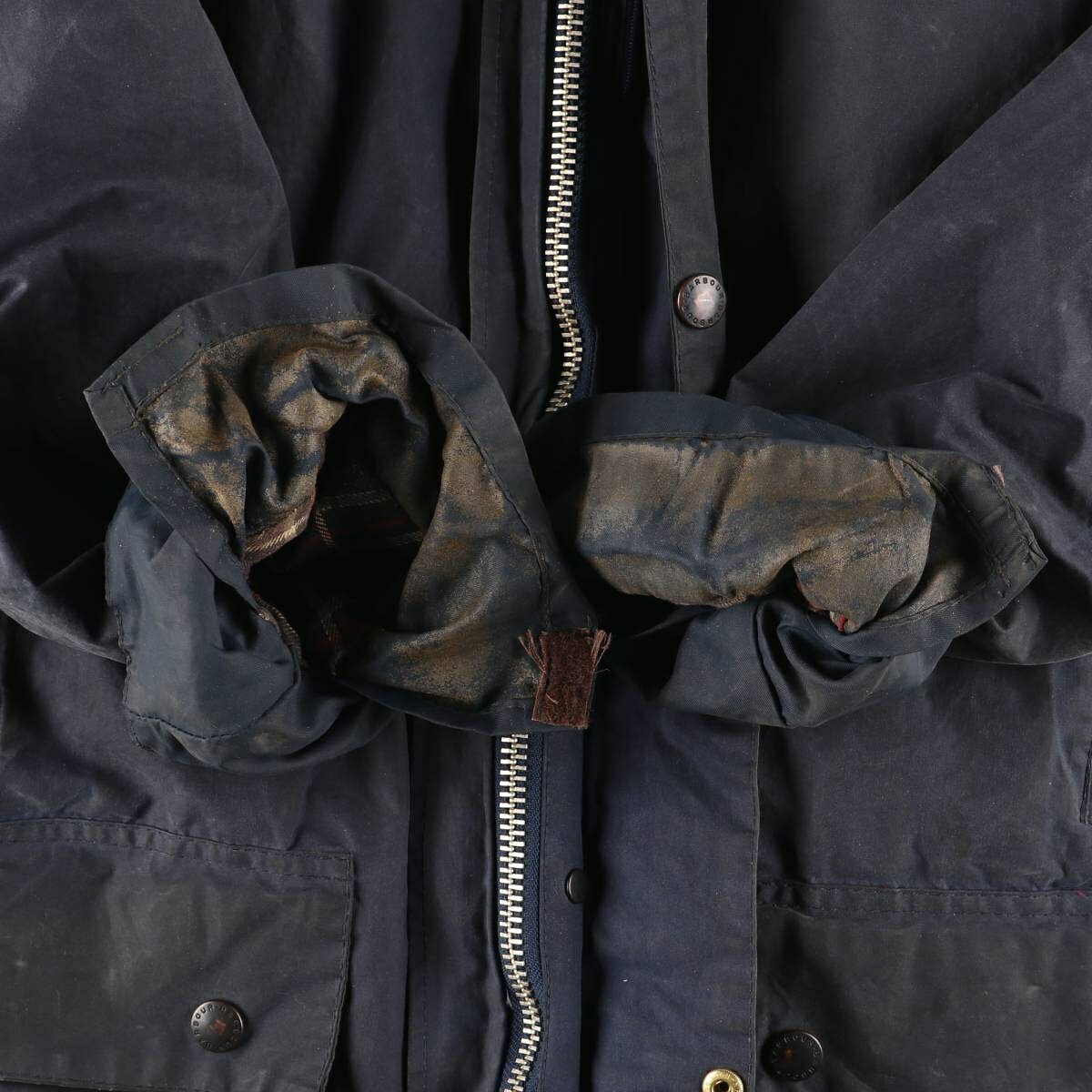 Barbour/バブアー BORDER ボーダー 旧3ワラント ワックスコットン オイルドジャケット