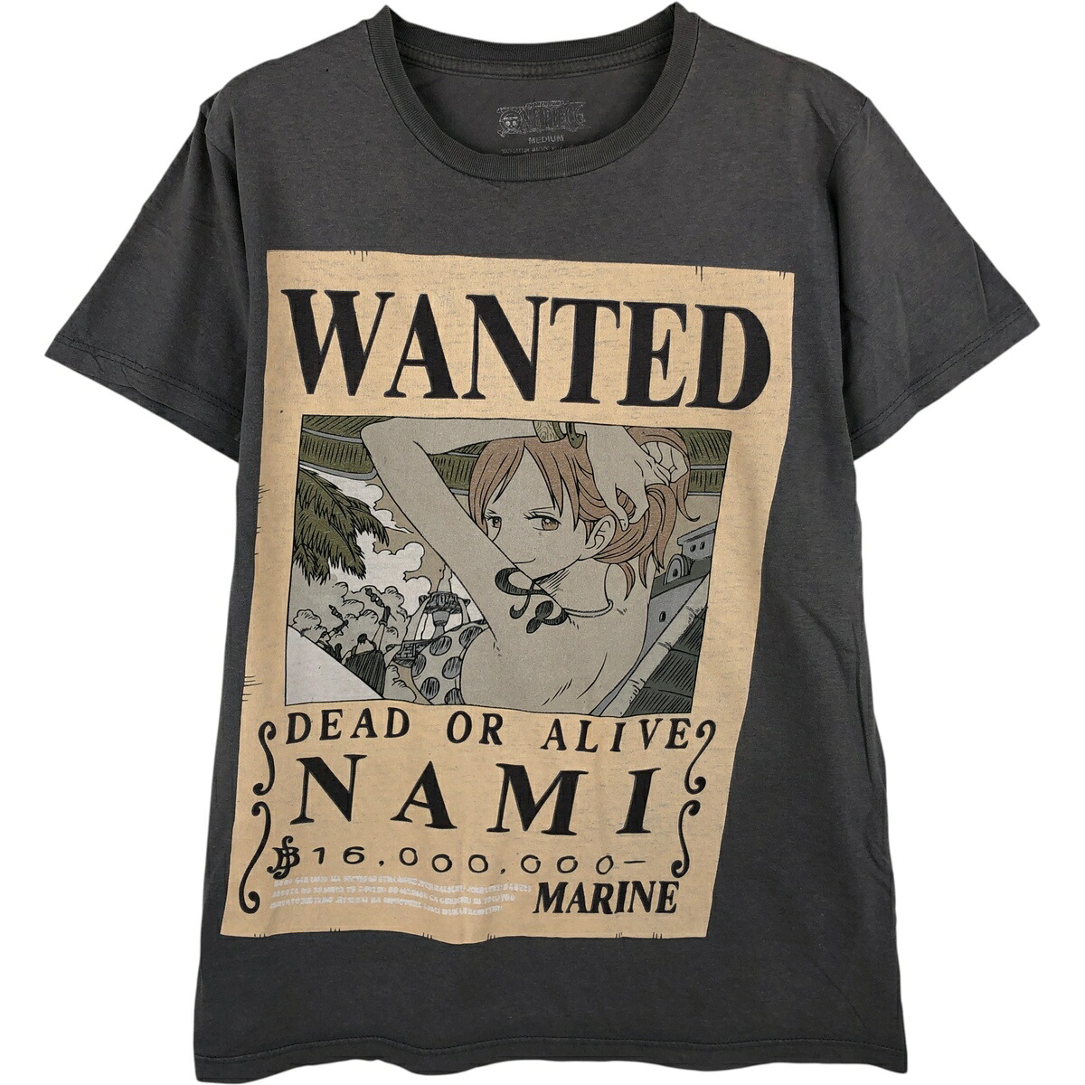 ONE PIECE ワンピース ナミ キャラクタープリントTシャツ