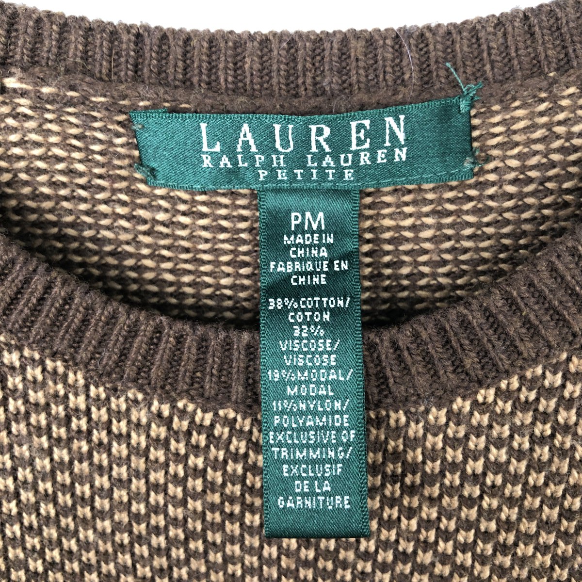 Ralph Lauren/ラルフローレン LAUREN ローレン コットンニットセーター