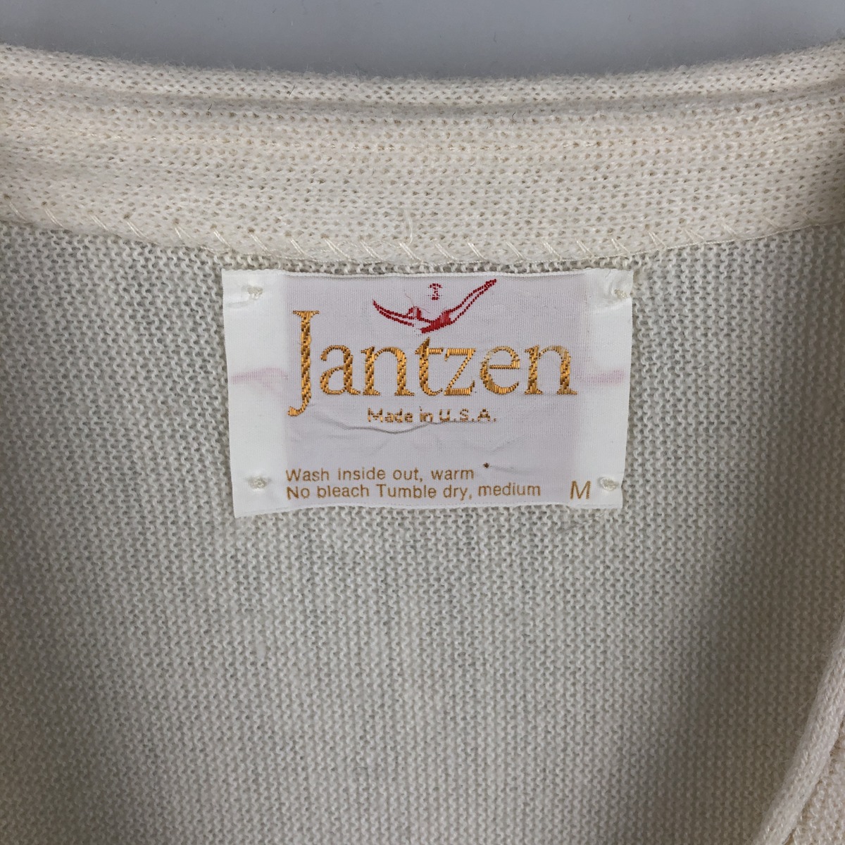 Jantzen/ジャンセン アクリルニットカーディガン