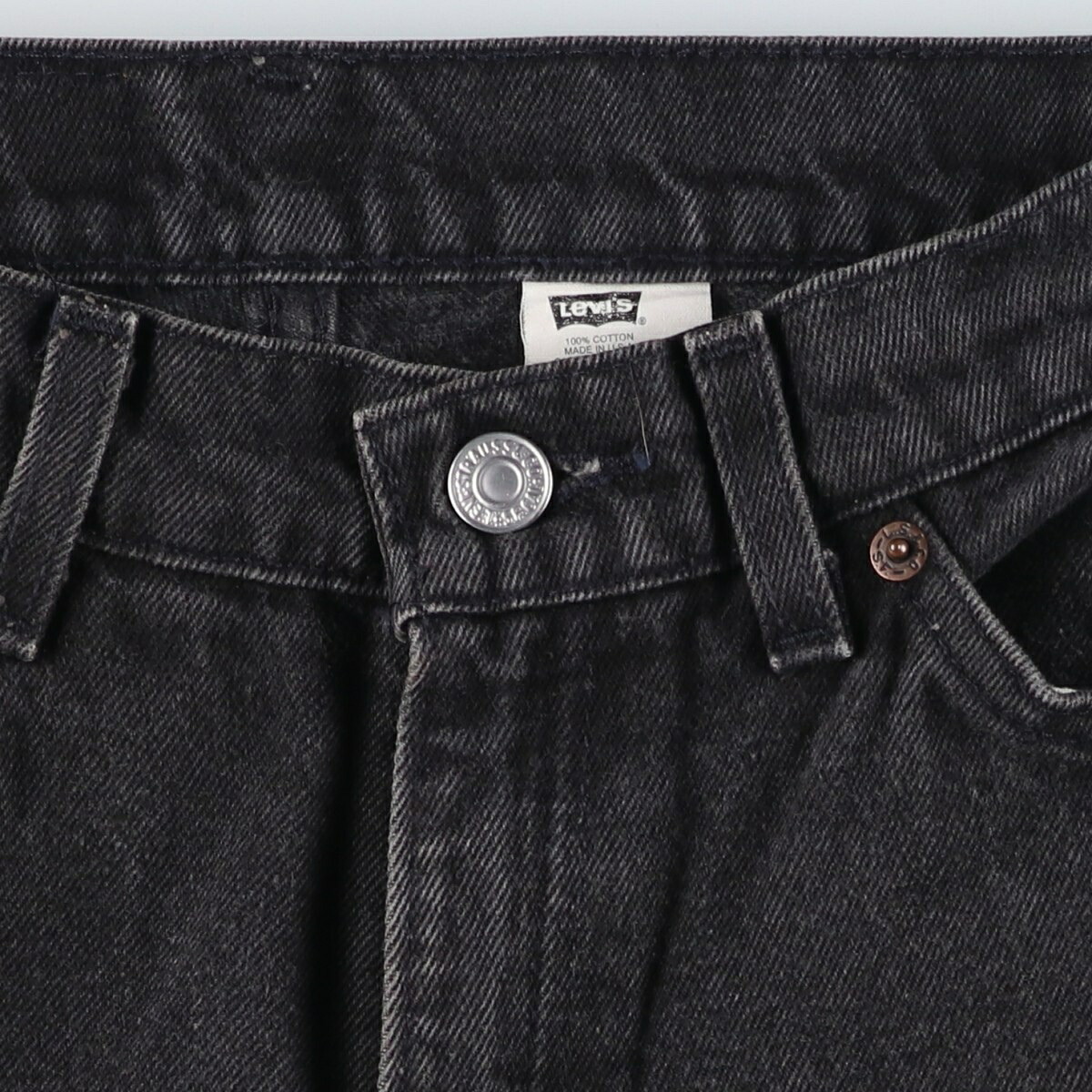 Levi's/リーバイス 10912-4159 SLIM FIT TAPERED LEG  ブラックデニム テーパードデニムパンツ