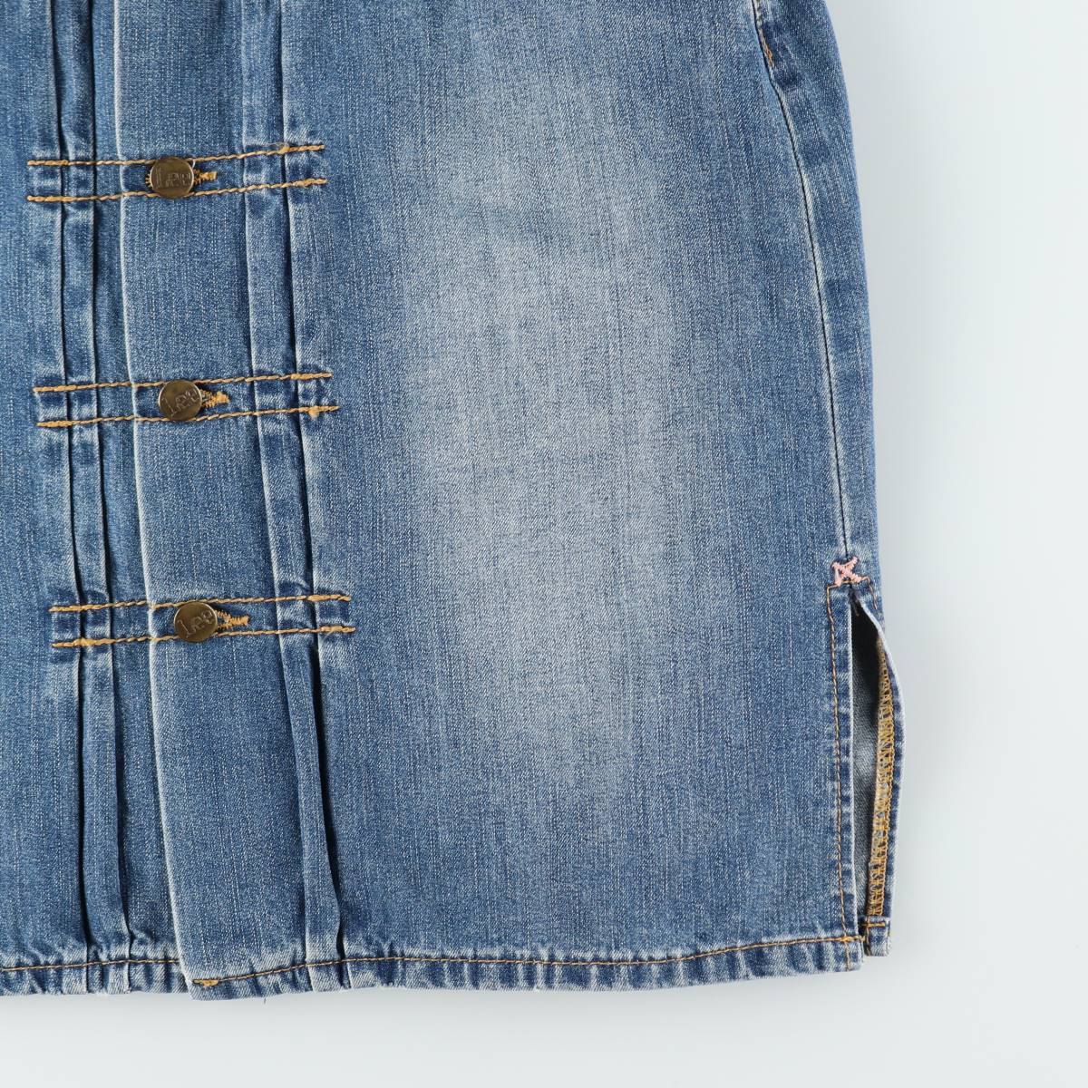 Lee/リー REGULAR FIT SKORT MID RISE デニム ハーフ丈 タイトスカート