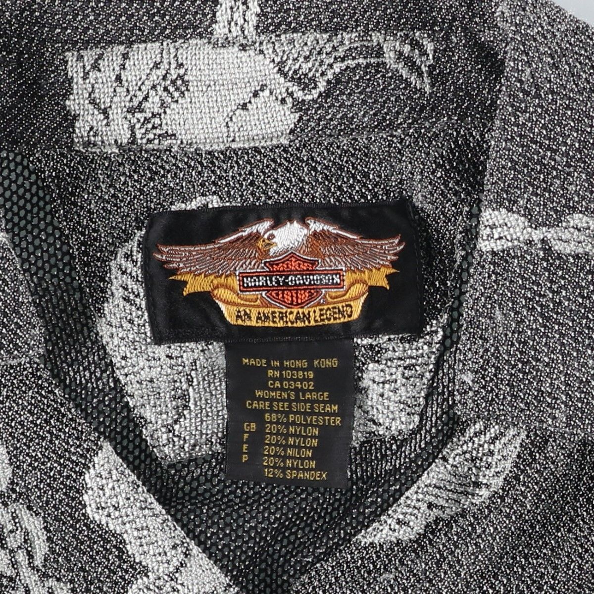 Harley-Davidson/ハーレーダビッドソン 長袖 シースルーシャツ