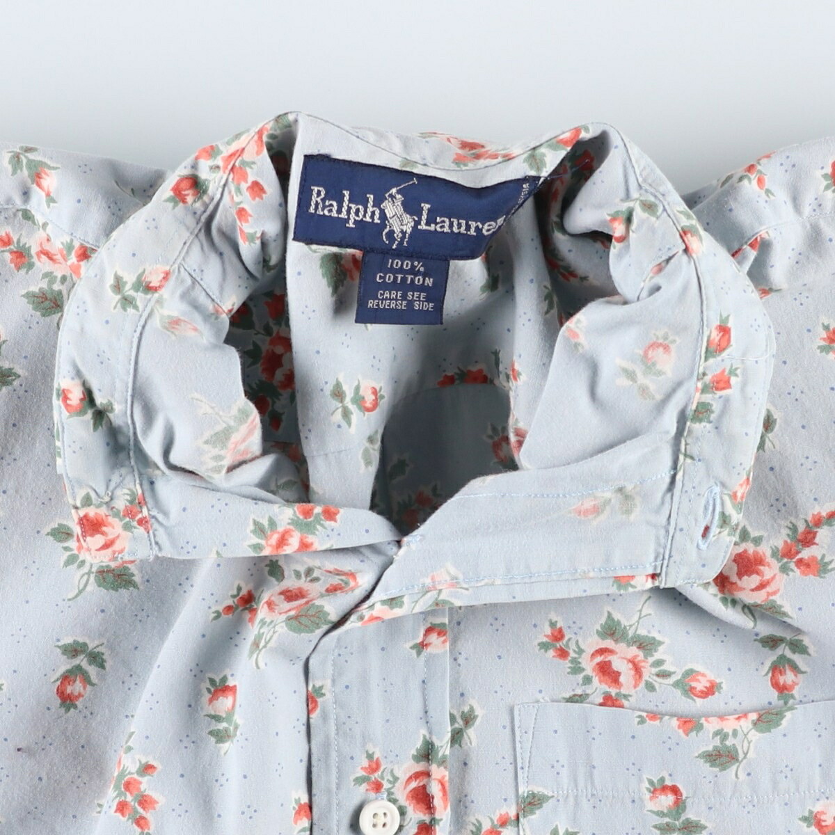Ralph Lauren/ラルフローレン 半袖 コットンシャツ