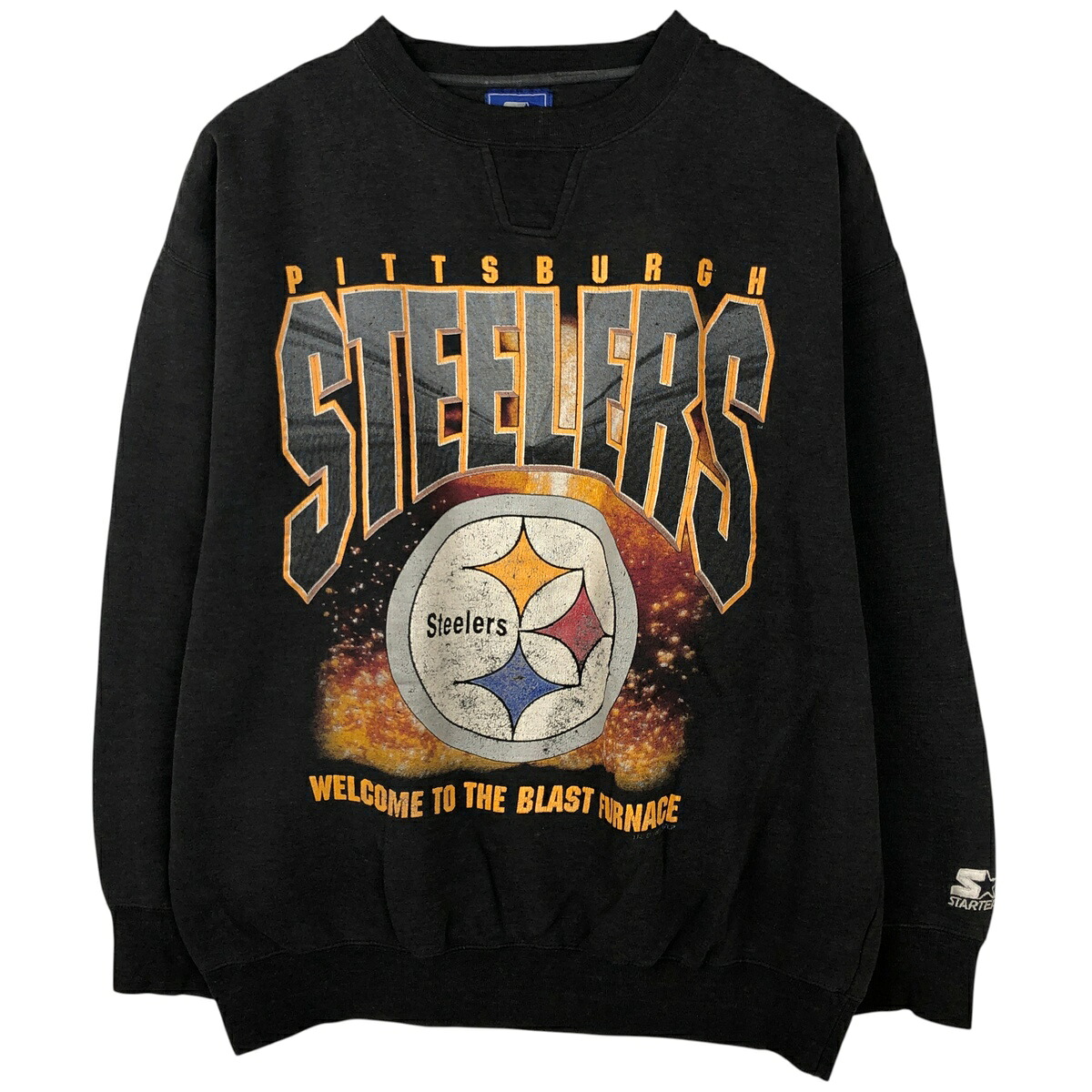 Starter/スターター NFL PITTSBURGH  STEELERS ピッツバーグスティーラーズ プリントスウェットシャツ トレーナー