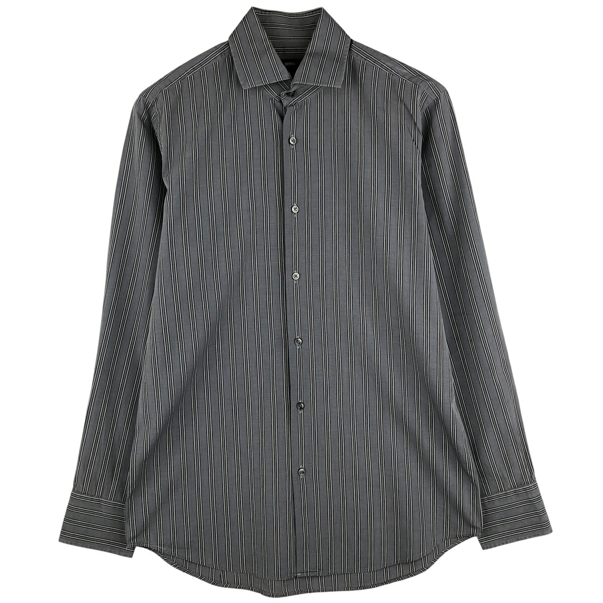 HUGO BOSS/ヒューゴボス 長袖 コットンストライプシャツ