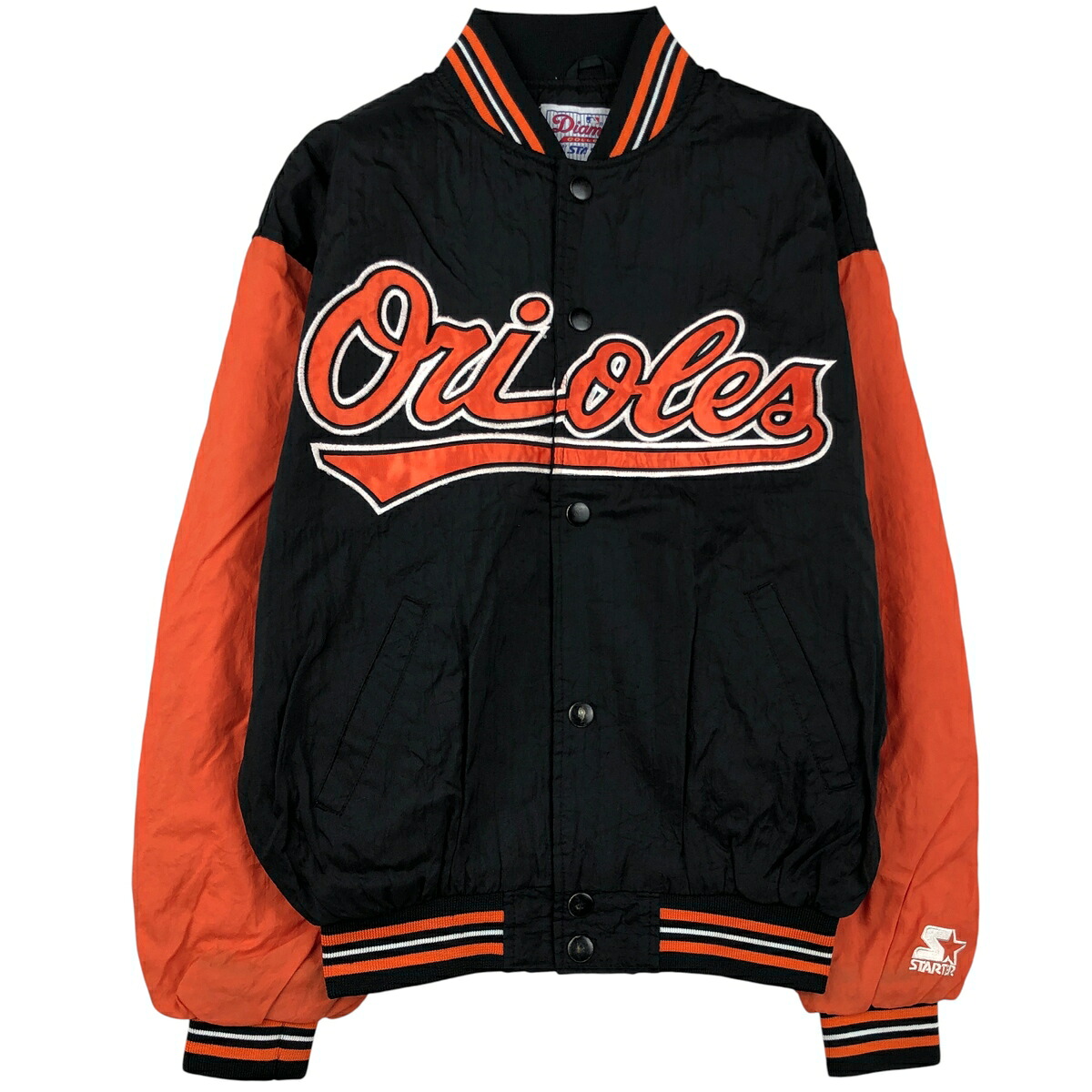 Starter/スターター MLB BALTIMORE  ORIOLES ボルチモアオリオールズ ナイロンスタジャン アワードジャケット バーシティジャケット