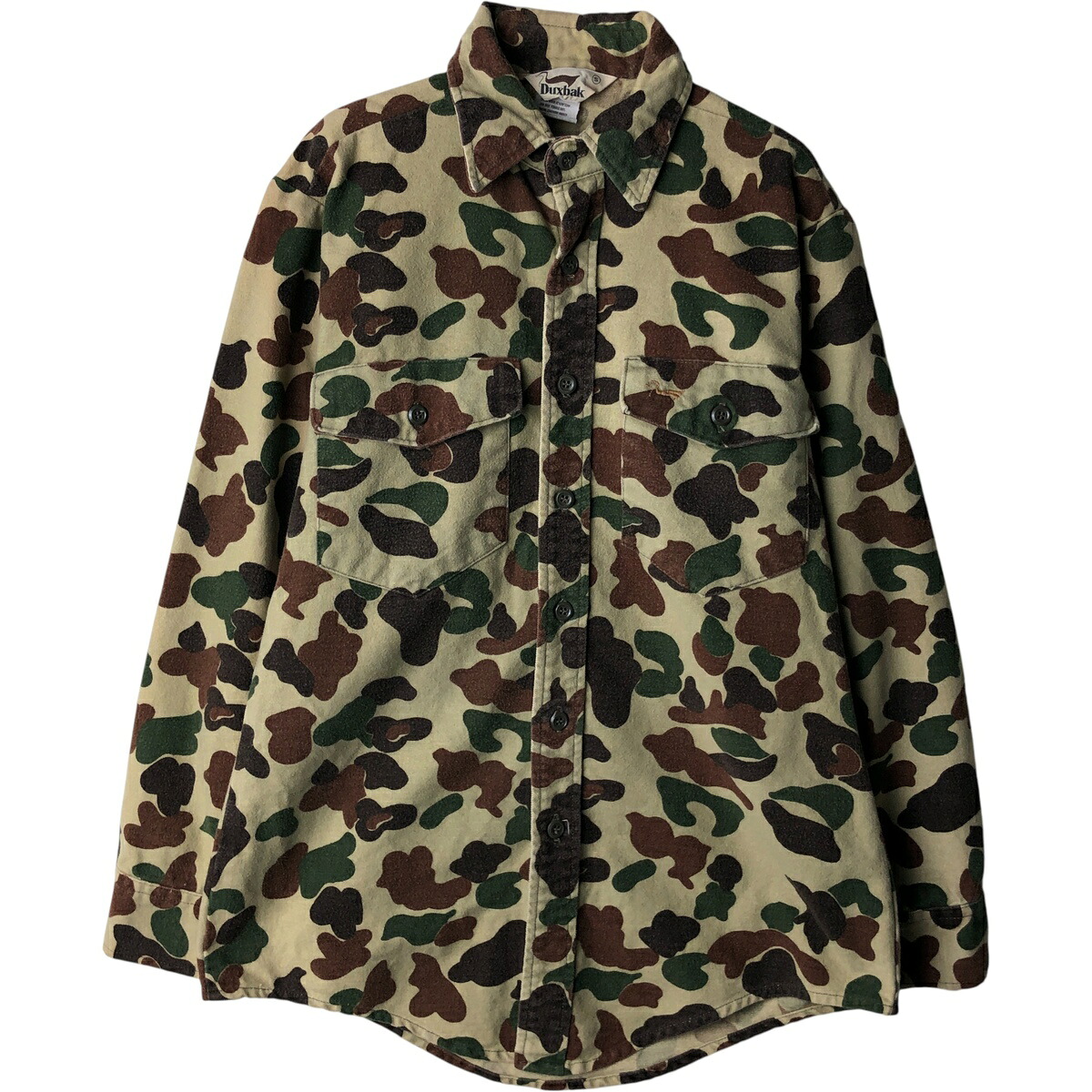 Duxbak/ダックスバック 長袖 プリントネルシャツ
