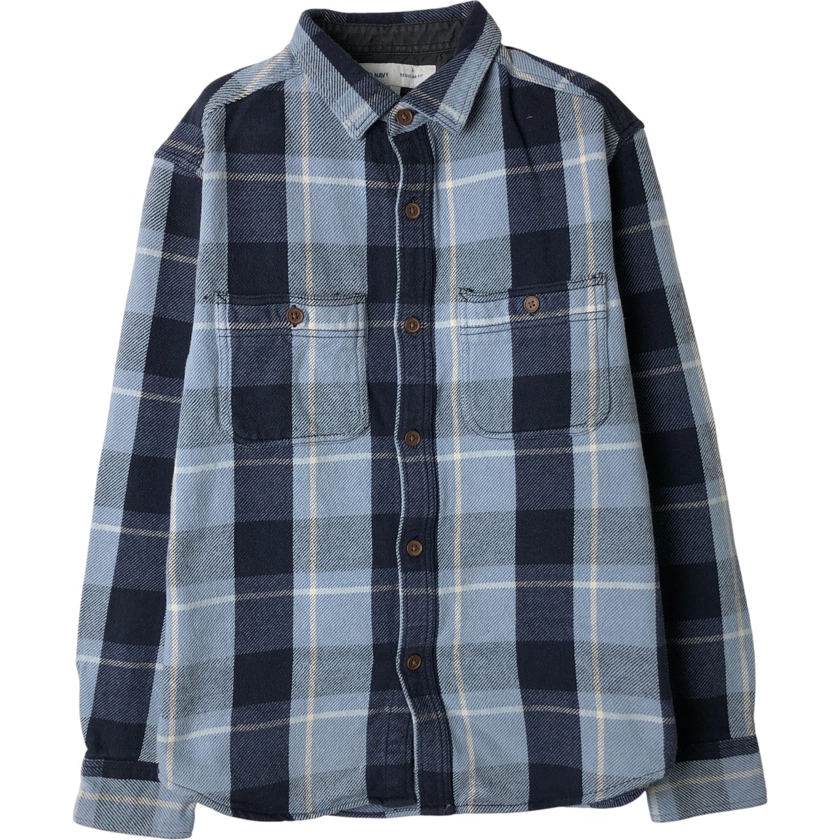 OLD NAVY/オールドネイビー REGULAR FIT 長袖 フランネルチェックシャツ