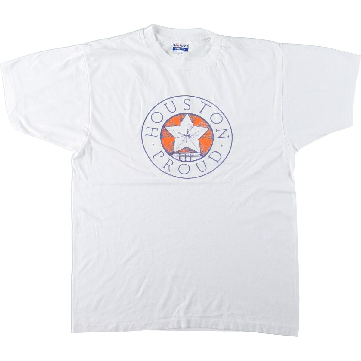 Hanes/ヘインズ MLB Houston Astros ヒューストン アストロズ スポーツプリントTシャツ