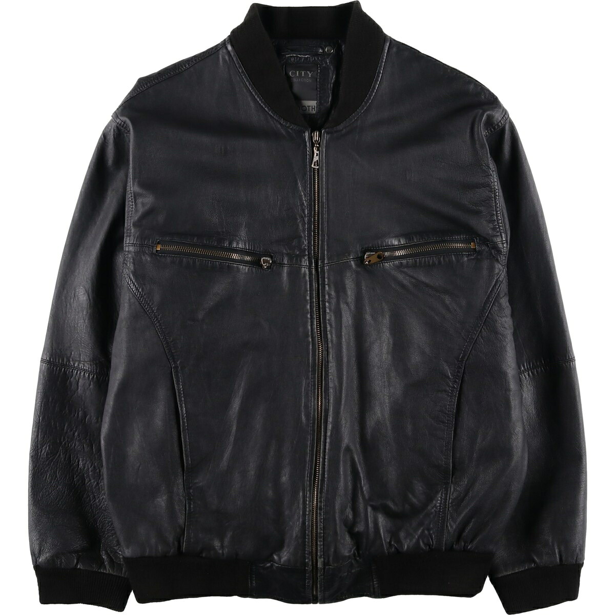 CITY COLLECTION SMOOTH レザーブルゾン