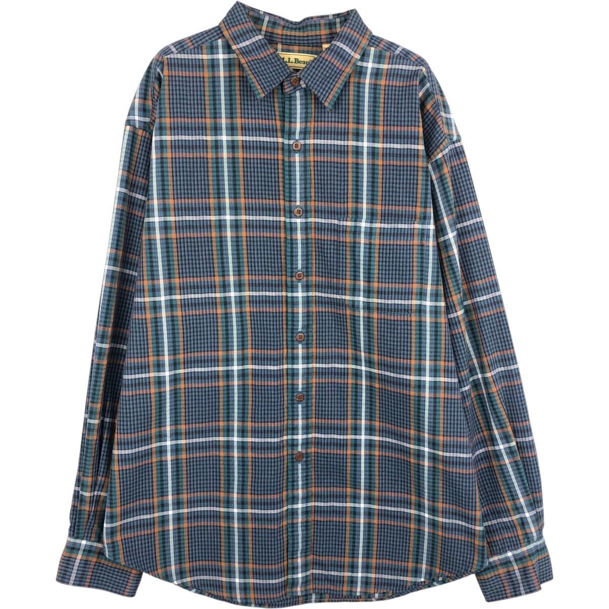 L.L.Bean/エルエルビーン 長袖 コットンチェックシャツ