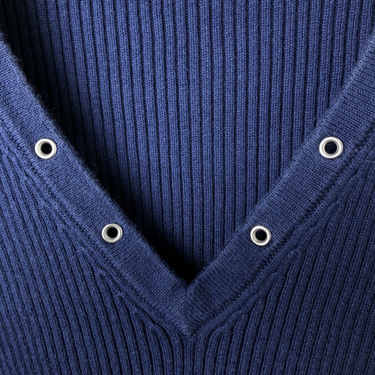 Ralph Lauren/ラルフローレン LAUREN ローレン Vネック コットンニットセーター