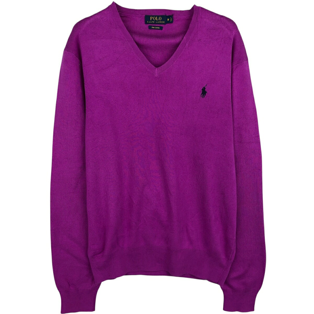 Ralph Lauren/ラルフローレン POLO RALPH LAUREN PIMA COTTON Vネック ピマコットンニットセーター
