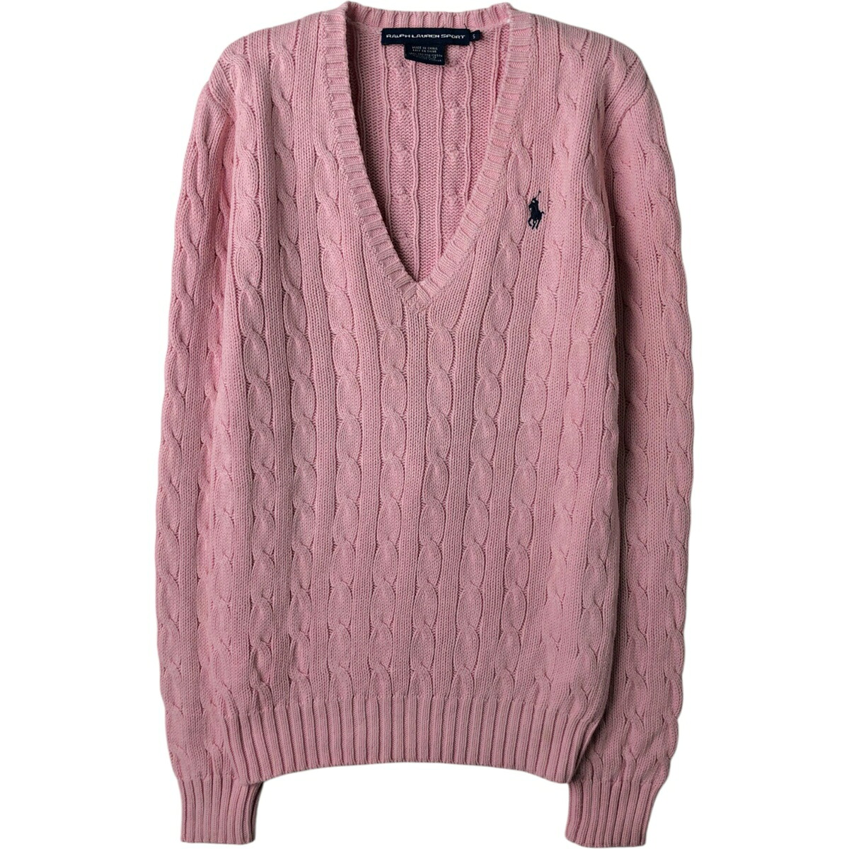 Ralph Lauren/ラルフローレン RALPH LAUREN SPORT Vネック コットンニットセーター