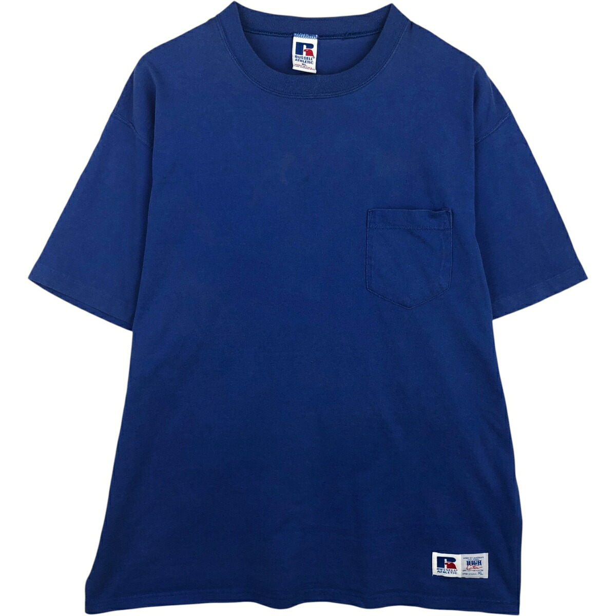 Russell/ラッセル 無地ポケットTシャツ