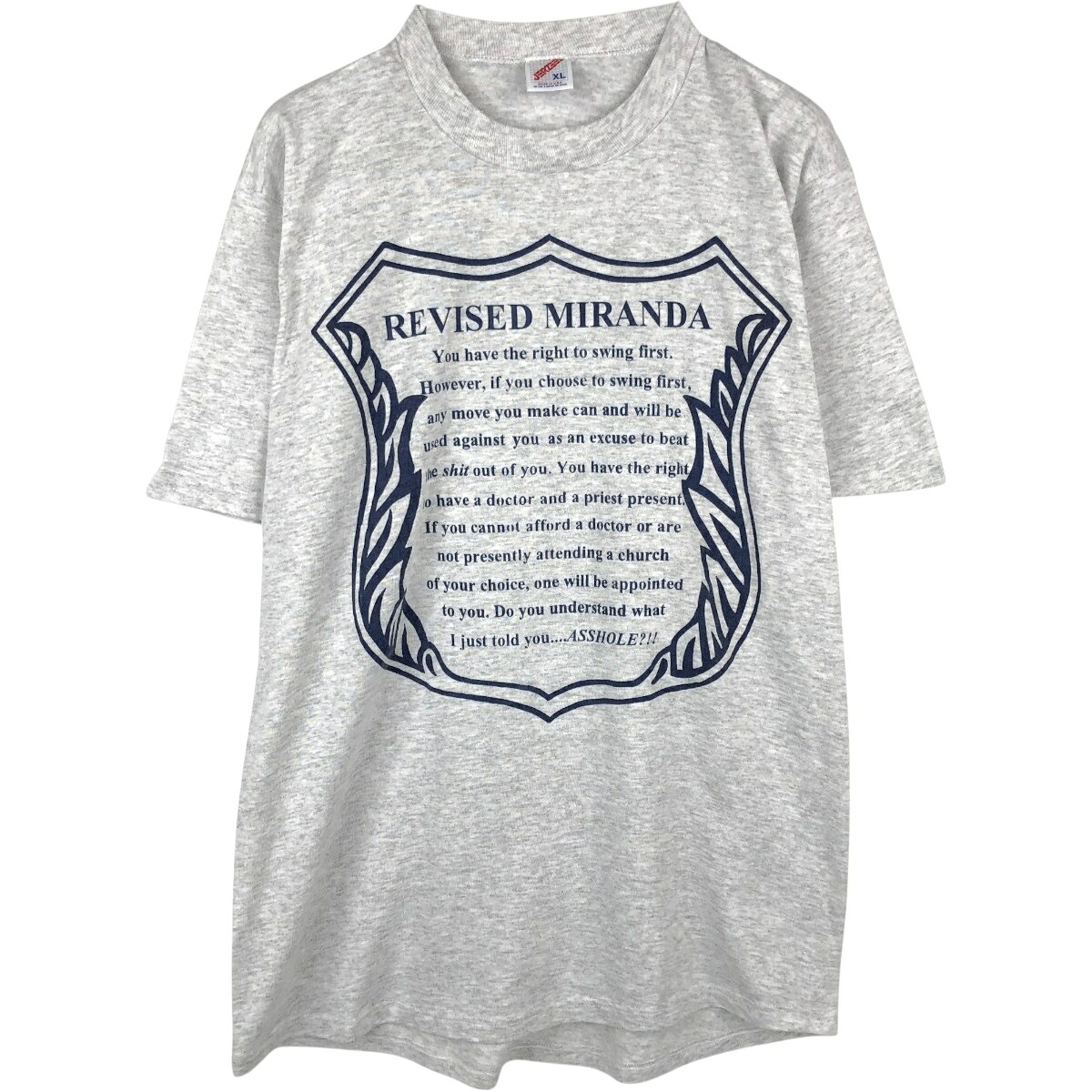 Jerzees/ジャージーズ メッセージプリントTシャツ