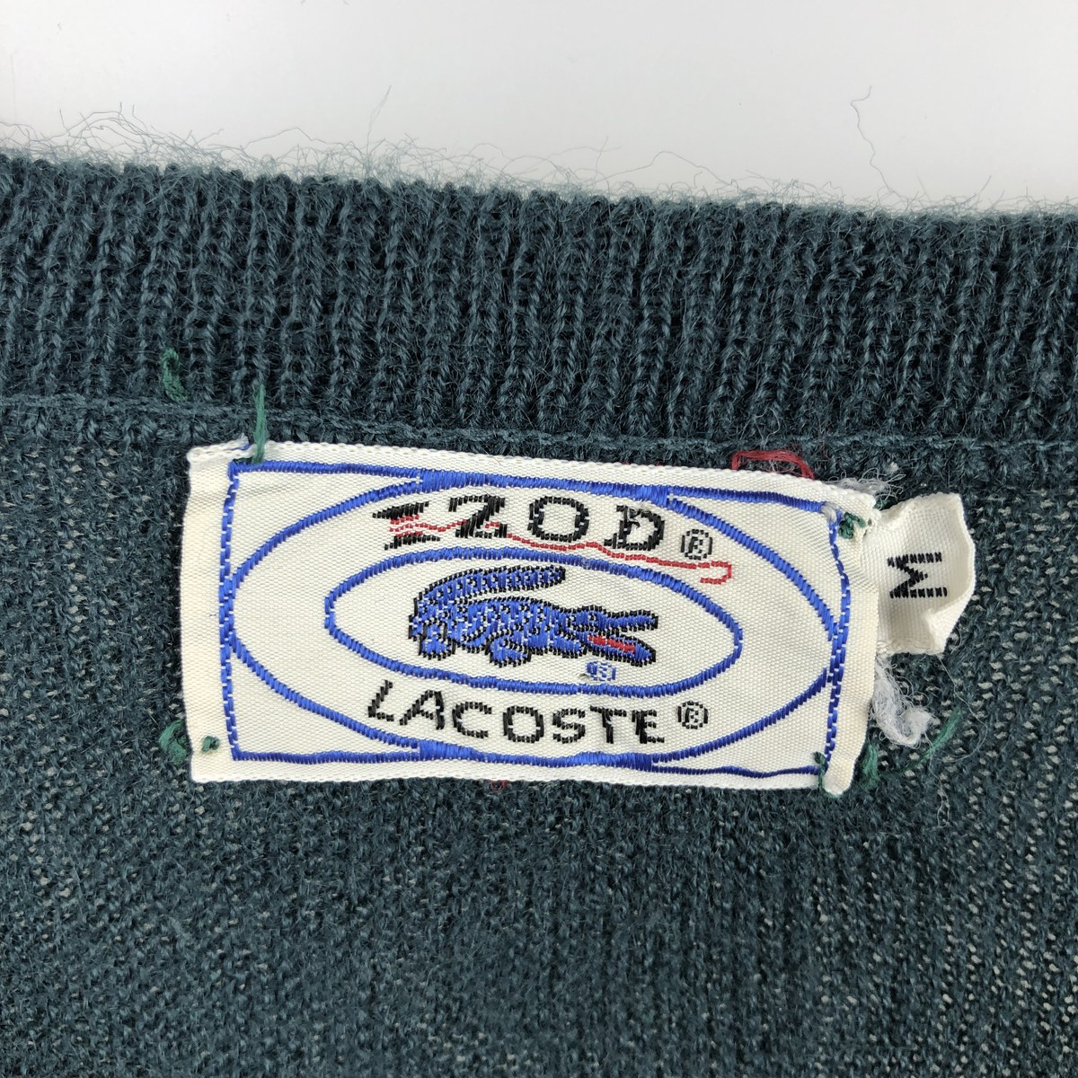 LACOSTE/ラコステ IZOD Vネック コットンニットセーター