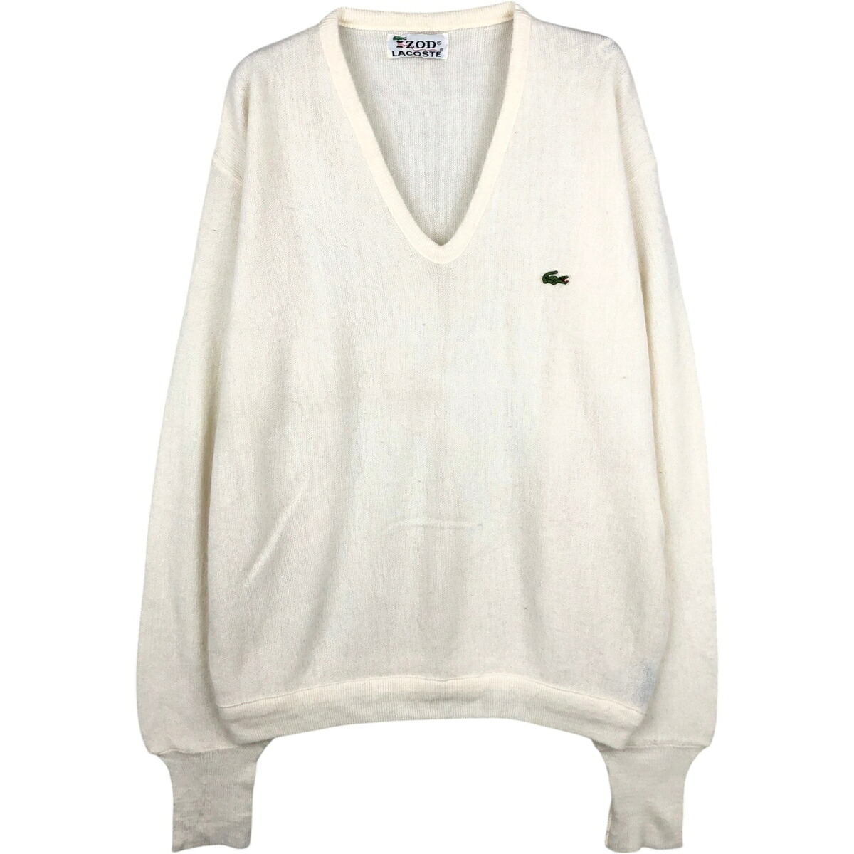 LACOSTE/ラコステ IZOD Vネック ニットセーター