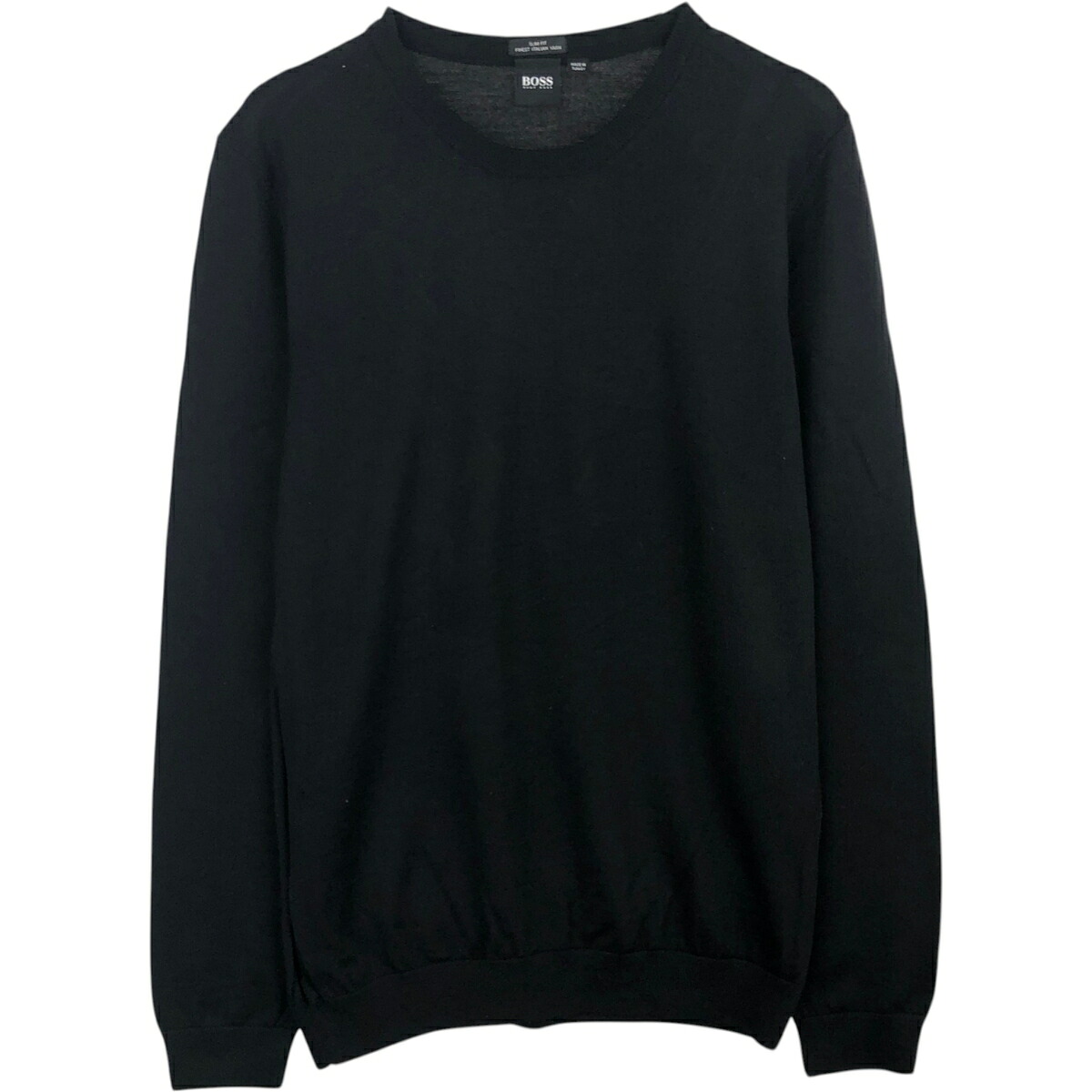 HUGO BOSS/ヒューゴボス SLIM FIT FINEST ITALIAN YARN ウールニットセーター