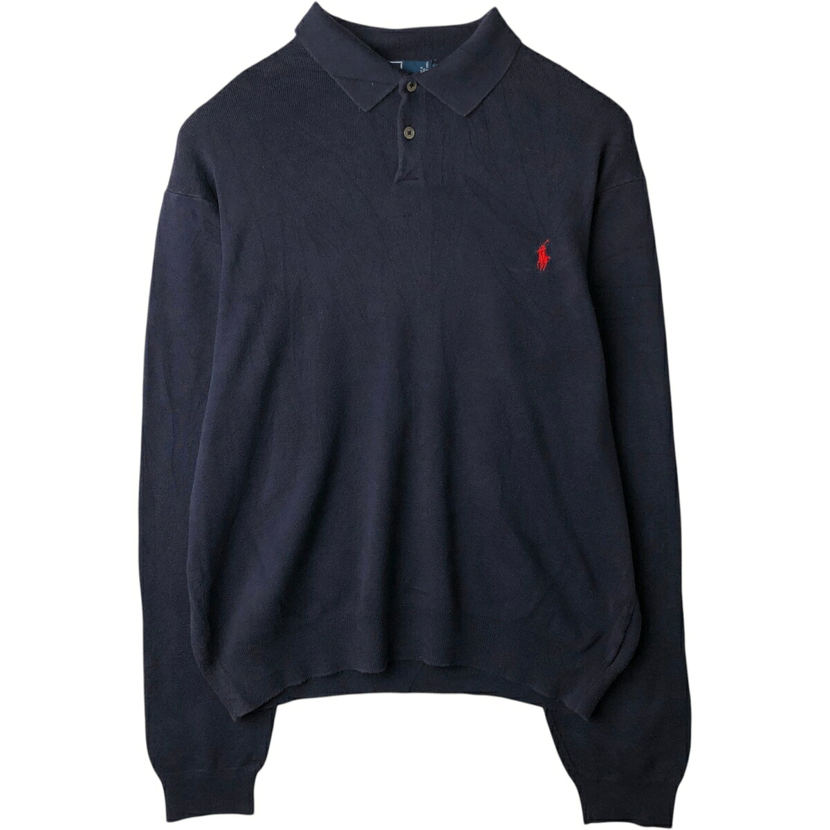 Ralph Lauren/ラルフローレン POLO by Ralph Lauren コットンニットハーフボタンセーター