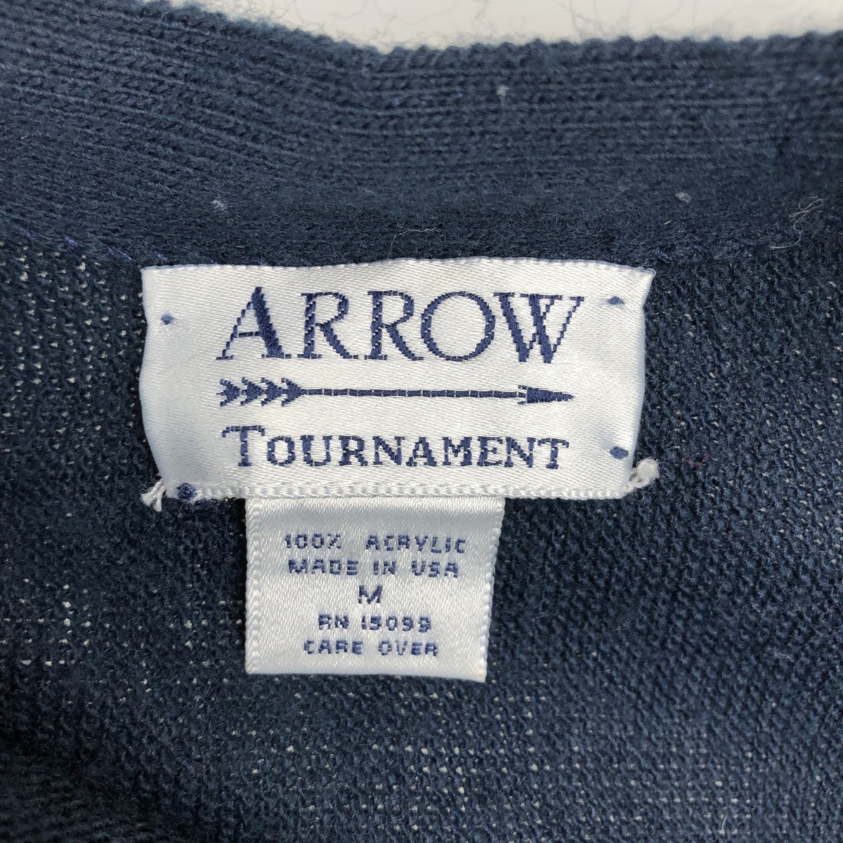 Arrow/アロー TOURNAMENT アクリルニットカーディガン