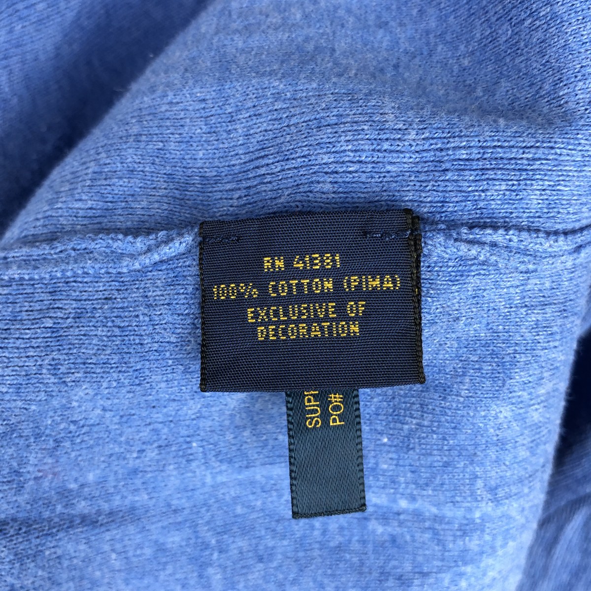 Ralph Lauren/ラルフローレン POLO RALPH LAUREN Vネック ピマコットンニットセーター