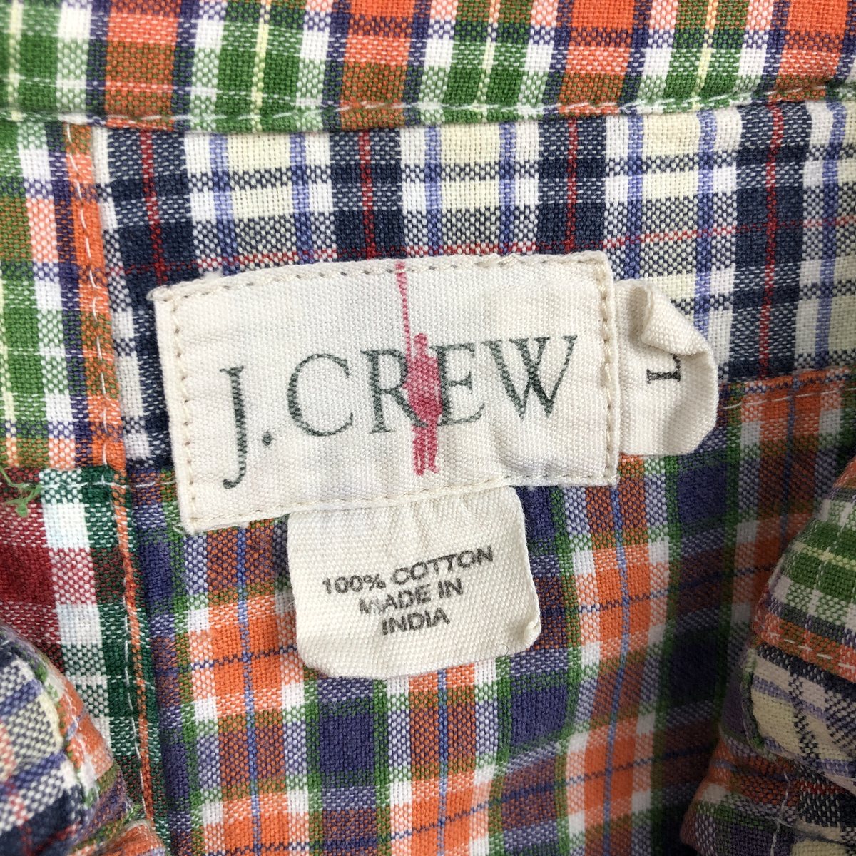 古着 90年代 ジェイクルー J.Crew パッチワーク 長袖 ボタンダウンチェックシャツ メンズL相当 ヴィンテージ /eaa628830 【中古】 【260405】