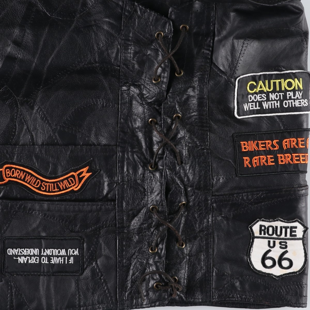 DIAMOND PLATE BUFFALO LEATHER レザーベスト