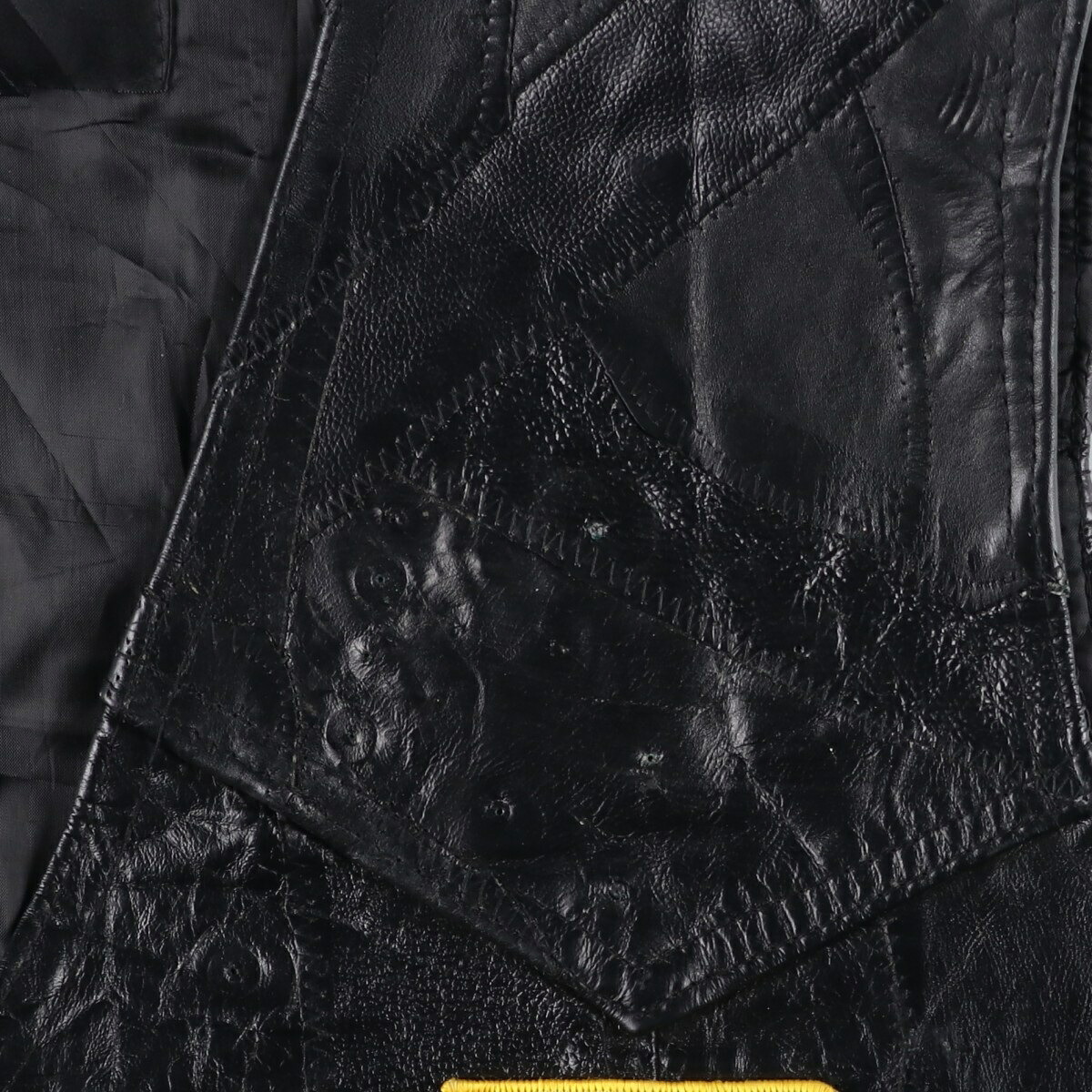 DIAMOND PLATE BUFFALO LEATHER レザーベスト