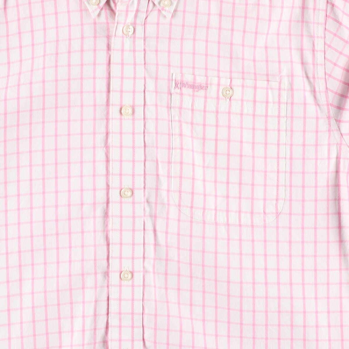 Wrangler/ラングラー 長袖 ボタンダウンチェックシャツ
