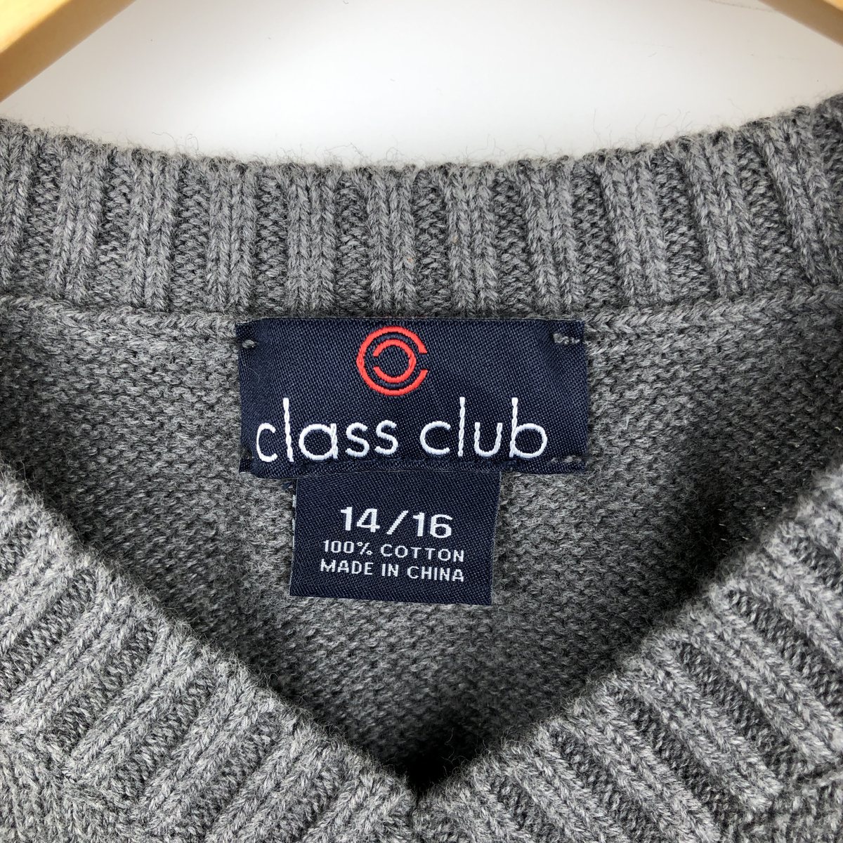 CLASS CLUB Vネック コットンニットベスト