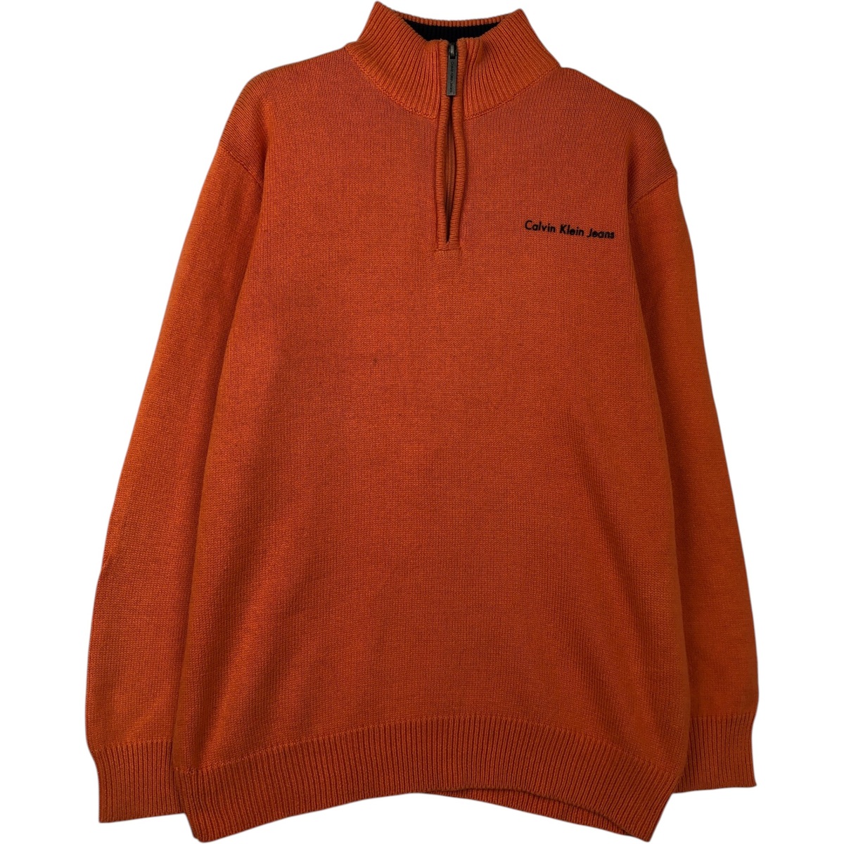 Calvin klein/カルバンクライン コットンニットハーフジップセーター