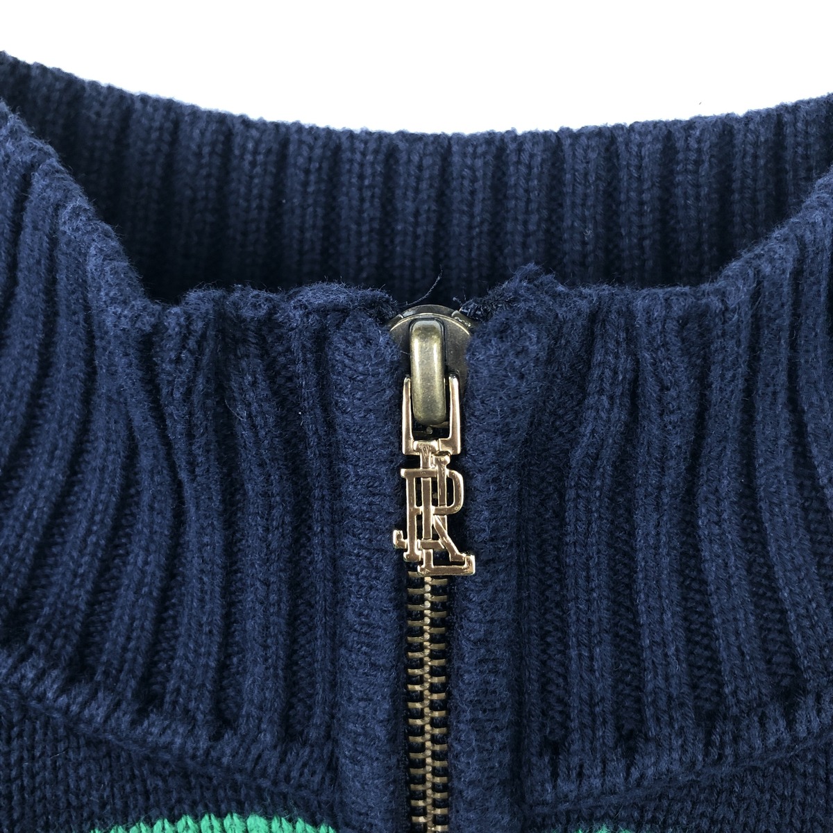 Ralph Lauren/ラルフローレン LAUREN ローレン コットンニットハーフジップセーター